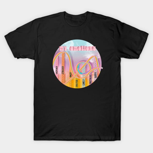 Emotional rollercoaster T-Shirt by Deardarling